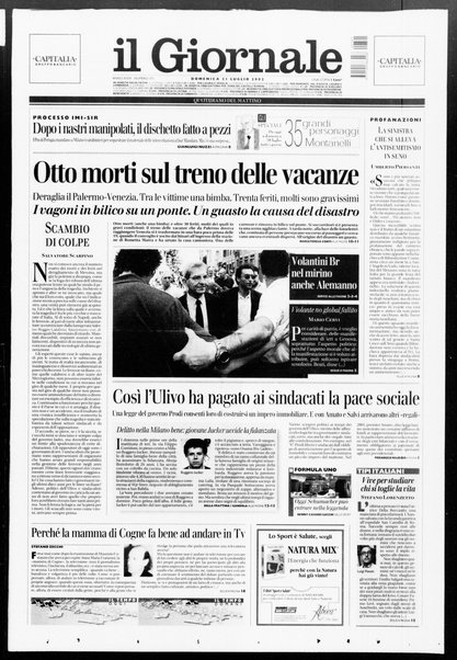 Il giornale : quotidiano del mattino